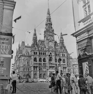Messe Reichenberg : Liberec (Tschechische Republik). Rathaus. Straßenbild