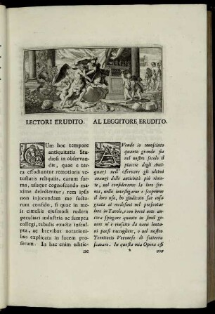 Lectori Erudito. = A Leggitore Erudito.