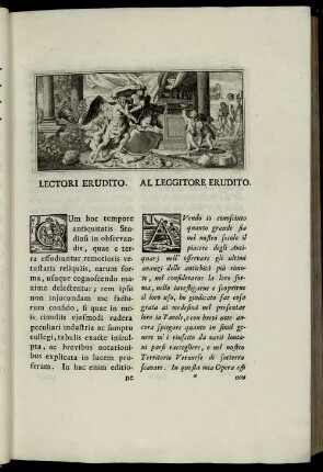 Lectori Erudito. = A Leggitore Erudito.