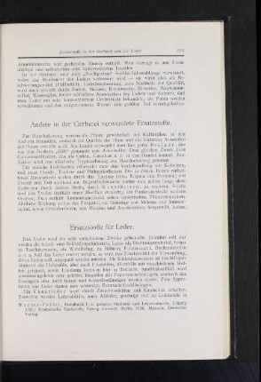Ersatzstoffe für Leder.