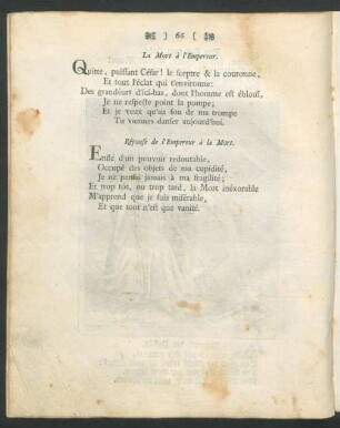 La Mort à l'Empereur = Der Tod zum Kayser