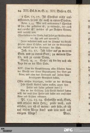 XIV. Buße u. Gl.