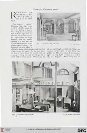 21: Remarks on domestic entrance halls