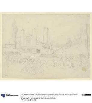 Walzwerk bei Eberswalde, Kugelhaufen, Kanonenläufe