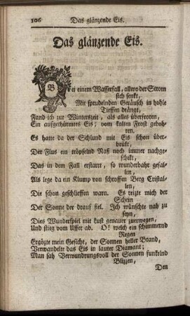 Das glänzende Eis. - Der Unglaube.