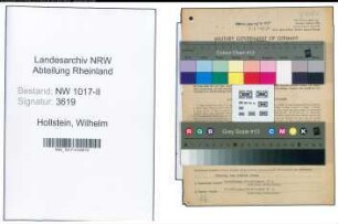 Entnazifizierung Wilhelm Hollstein , geb. 12.07.1899 (Einkaeufer)