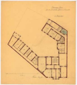 Wohnhaus Gitschiner Straße 108, Berlin-Kreuzberg: Grundriss EG 1:100
