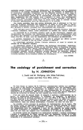 574-576, The sociology of punishment and correction, by N. Johnston