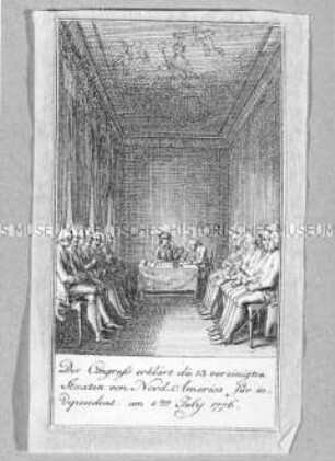 Sprengel's Nordamerikanische Revolution (1764-1783), 12 Blatt - Der Kongress ...