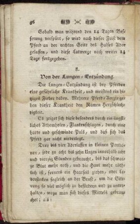 8. Von der Lungen-Entzündung