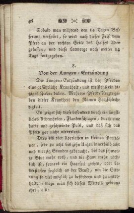 8. Von der Lungen-Entzündung