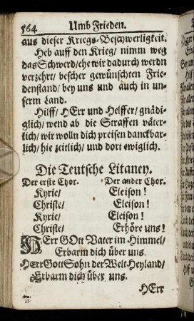 Die Teutsche Litaney.