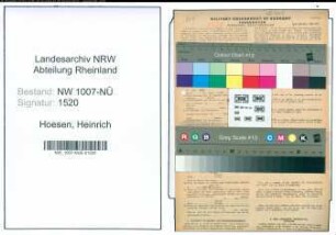 Entnazifizierung Heinrich Hoesen , geb. 28.06.1906 (Schneider)