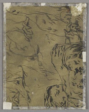 Figurenskizze (Fragment), recto aus: "Geschichte des Till Eulenspiegel"