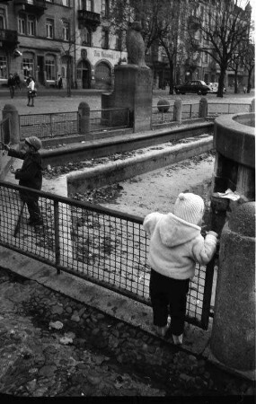 Krautkopfbrunnen auf dem Gutenbergplatz.