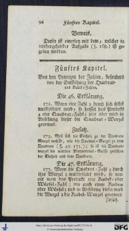 Von den Potenzen der Zahlen.