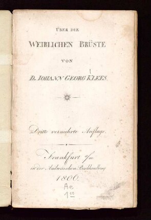 Über die weiblichen Brüste