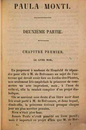 Paula Monti ou l'hôtel Lambert : Histoire contemporaine par Eugène Süe, 2
