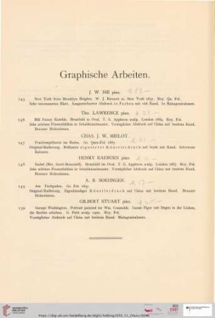 Graphischen Arbeiten (Nr. 145-150)