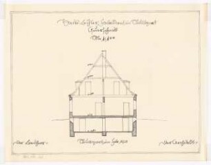 Wohnhaus Bühler, Stuttgart: Querschnitt 1:100