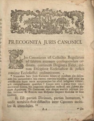 Praecognita Juris Canonici.