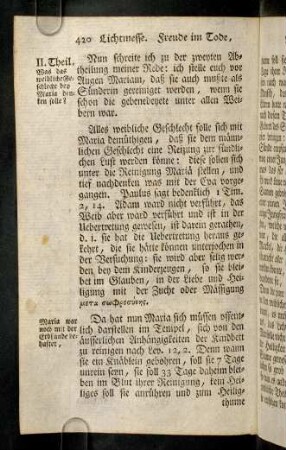 420-426, II. Nun schreite ich zu der zweyten Abtheilung ...