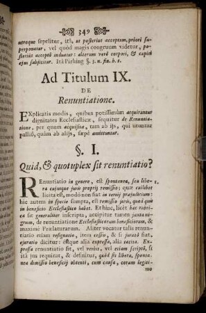 Ad Titulum IX. - Ad Titulum XI.