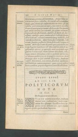 Iusti Lipsii Ad III. Lib. Politicorum Notae.