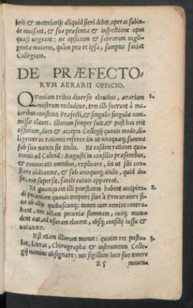De Praefectorum Aerarii Officio.
