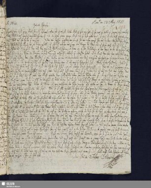 Bl. 198. SvC, Julius an SvC, Ottilie