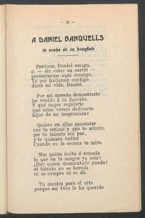 A Daniel Banquells : la noche de su beneficio