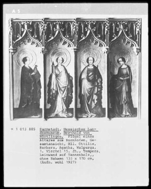 Ottilia, Barbara, Agatha und Walpurga