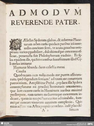 Admodum reverende pater