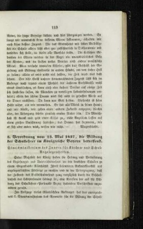 Verordnung vom 15. Mai 1857, die Bildung der Schullehrer im Königreiche Bayern betreffend