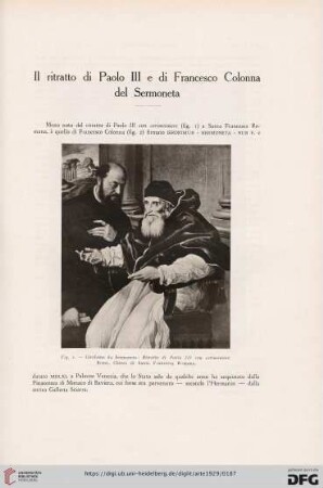 32: Il ritratto di Paolo III e di Francesco Colonna del Sermoneta