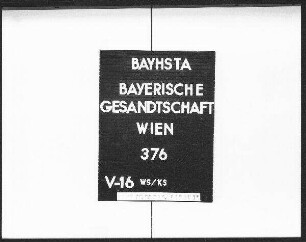 Forderungen des Grafen von Sereni an Bayern