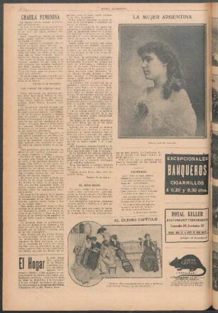La mujer argentina [Fotografía] : Señorita Jacinta Villegas