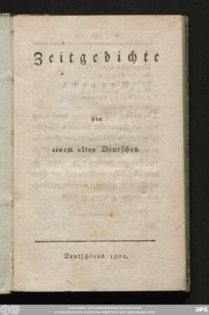 Zeitgedichte