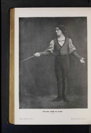 Alexander Moissi als Hamlet