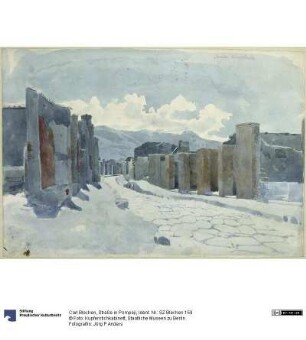 Straße in Pompeji
