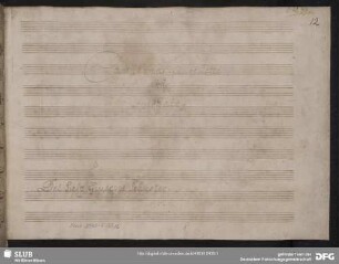 La Fedeltà in amore. Excerpts - Mus.3549-F-35,12 : T, orch, b