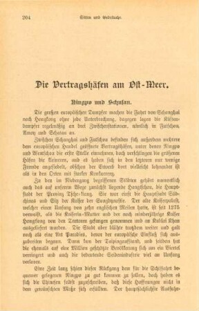 Ningpo und Schusan