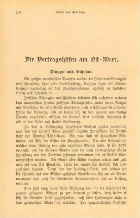 Ningpo und Schusan
