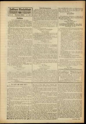 Zweite Ausgabe vom Mittwoch, den 03. Juli 1918.