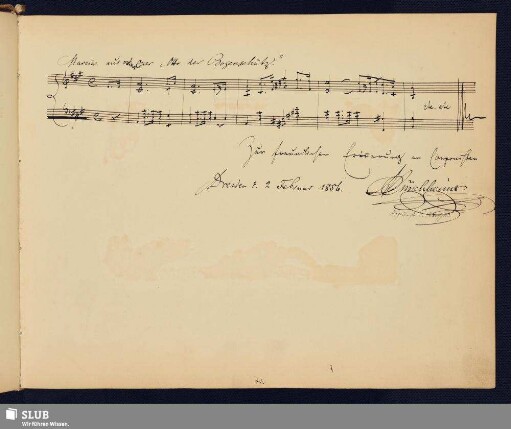 Münchheimer, Adam; 1856 [Noten- und Texteintrag]