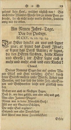 Am Neuen Jahrs-Tage