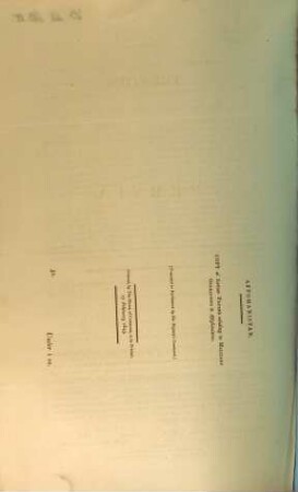 Affghanistan : Copy of further papers relating to military operations in Affghanistan. Ordered... to be printed 17 Febr. 1843