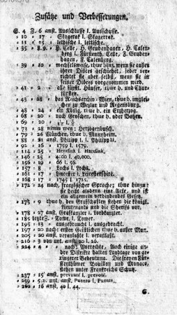 Zusaetze und Verbesserungen