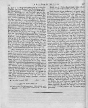 Bronikowski, A. A. F. v.: Sammlung neuer Schriften. Bd. 4-5. Halberstadt: Brüggemann 1829