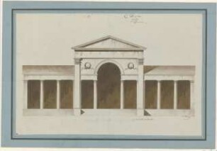 Fischer, Carl von; München; Palais Asbeck, Gartensalon - Vorderseite (Ansicht)